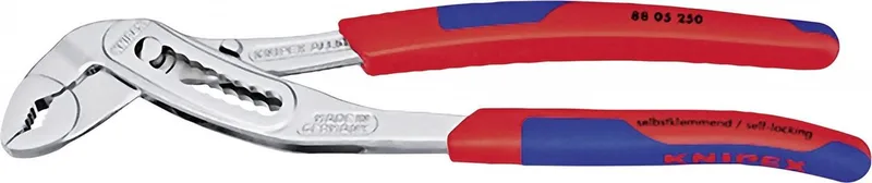 50 mm 250 mm Alligator® Waterpomptang met slanke meer-componentengrepen - capaciteit - 88 05 250 fra Knipex, Kleurloos – produktbillede