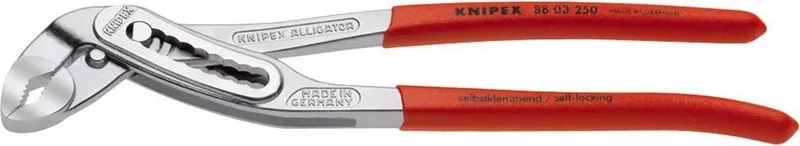 88 03 250 Waterpomptang Alligator Verchroomd 250mm by Knipex, Kleurloos – product image