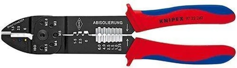 97 22 240 SB Krimptang 0,5 tot 6 mm² by Knipex, Kleurloos – product image