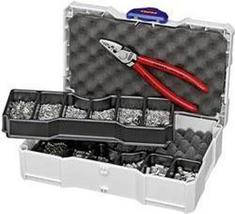 97 90 05 Aderhuls doos met tang 9771180 by Knipex, Kleurloos – product image
