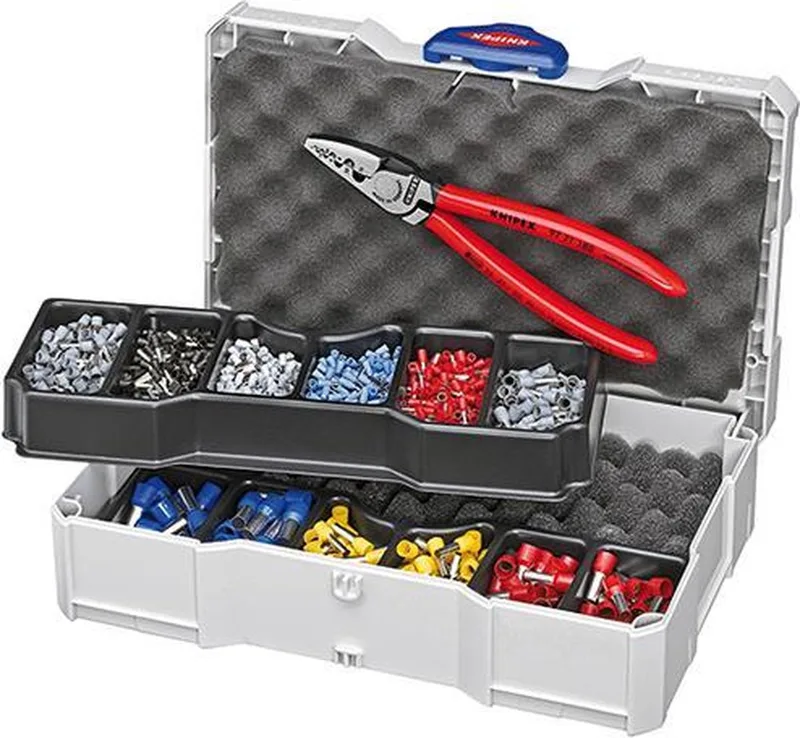 97 90 06 Aderhuls doos met tang 9771180 by Knipex, Kleurloos – product image