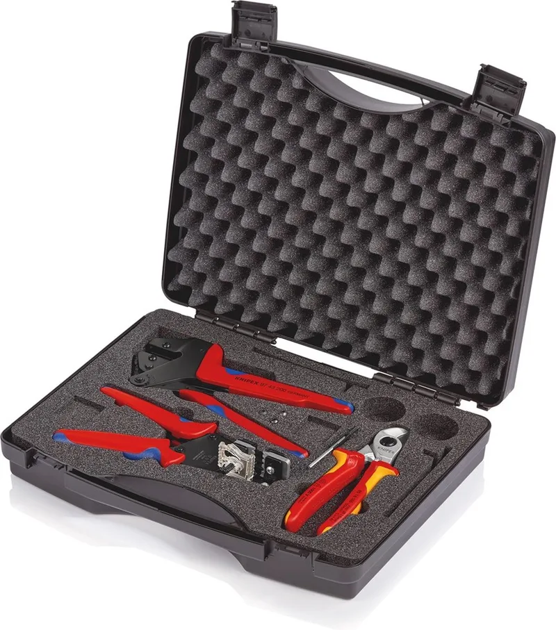 97 91 01 Gereedschapsset Technicus Incl. koffer 3-delig van Knipex – productafbeelding