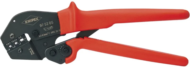 Knipex 97 52 05 Pince à sertir pour connecteur ouvert, non-isolé 0.5 à 6 mm² de Knipex, Kleurloos – image du produit