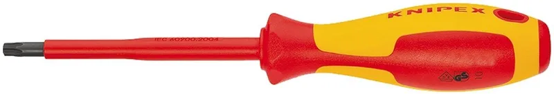 98 26 10 VDE Schroevendraaier - Torx - T10 x 160mm by Knipex, Kleurloos – product image