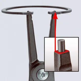 Borgveertang - 300mm 85-140mm by Knipex, Red – product image 2 of 2