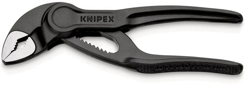 Cobra® XS 87 00 100 BK Waterpomptang 100 mm de Knipex, Kleurloos – image du produit