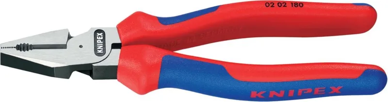Combinatietang - 0202-180 by Knipex, Red – product image