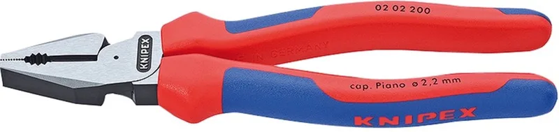 Combinatietang - 0202-200 van Knipex, Rood – productafbeelding 1 van 2
