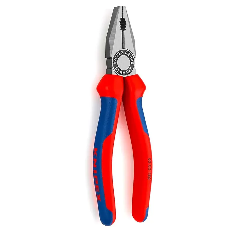 Combinatietang - 0302-180 van Knipex, Rood – productafbeelding 2 van 2