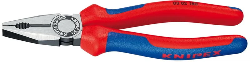 Combinatietang - 0302-200 by Knipex, Red – product image