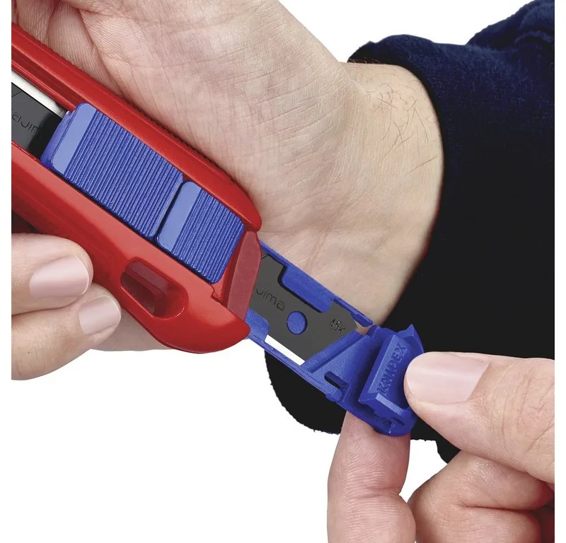 Cuttermesser Knipex 90 10 165 BK KNIPEX 90 10 165 BK CutiX® Universalmesser 165 mm by Knipex, Blue, Red – product image 4 of 5