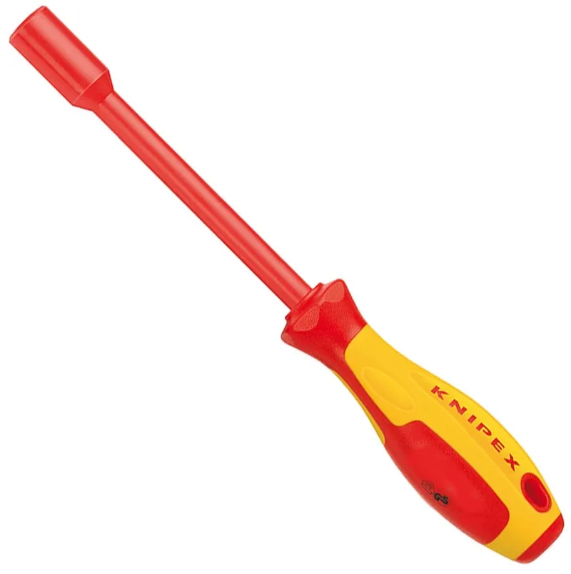 Steckschlssel mit Schraubendreher-Griff von Knipex, Rot – Produktbild