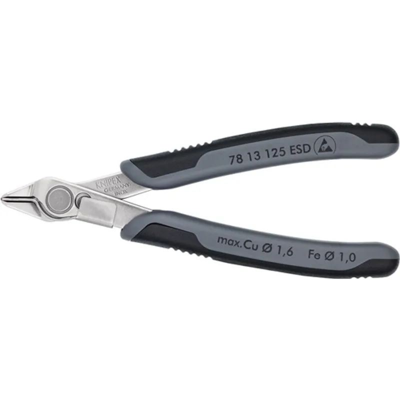 Elektron.Seitenschneider brün. ESD L.140mm brün. KNIPEX o.Drahtklemme von Knipex – Produktbild 1 von 2