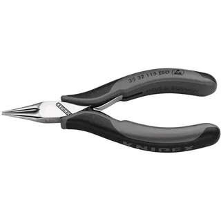 Elektronikgreifzange GesamtL115mm ESD flachbreite Backen spiegelpolForm 3 von Knipex – Produktbild 2 von 2