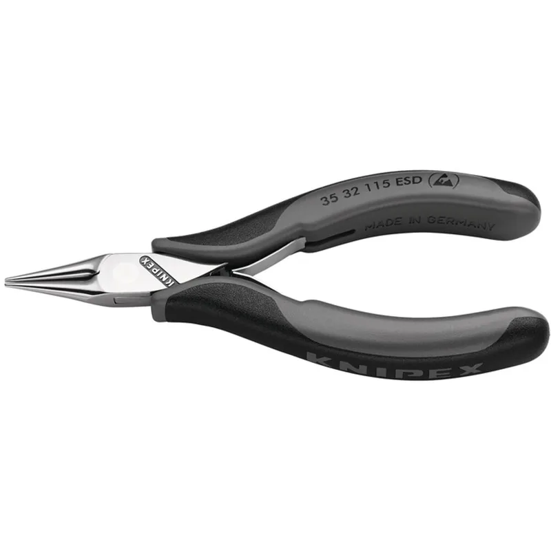 Elektronikgreifzange GesamtL115mm ESD flachbreite Backen spiegelpolForm 3 von Knipex – Produktbild 2 von 2