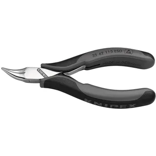 Elektronikgreifzange GesamtL115mm ESD flachbreite Backen spiegelpolForm 3 von Knipex – Produktbild 1 von 2