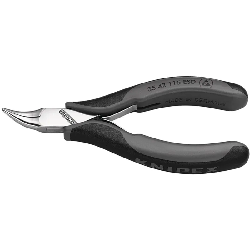 Elektronikgreifzange GesamtL115mm ESD flachbreite Backen spiegelpolForm 3 von Knipex – Produktbild 1 von 2