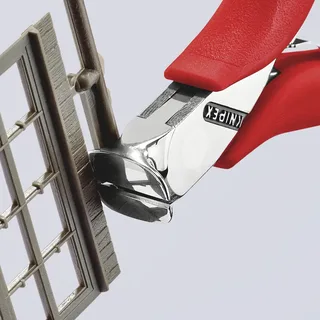 Elektronikvornschneider DIN ISO 9654 L.115mm 90Grad pol. Ku.überzogen Knipex von Knipex – Produktbild 2 von 3