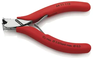Elektronikvornschneider DIN ISO 9654 L.115mm 90Grad pol. Ku.überzogen Knipex von Knipex – Produktbild 3 von 3