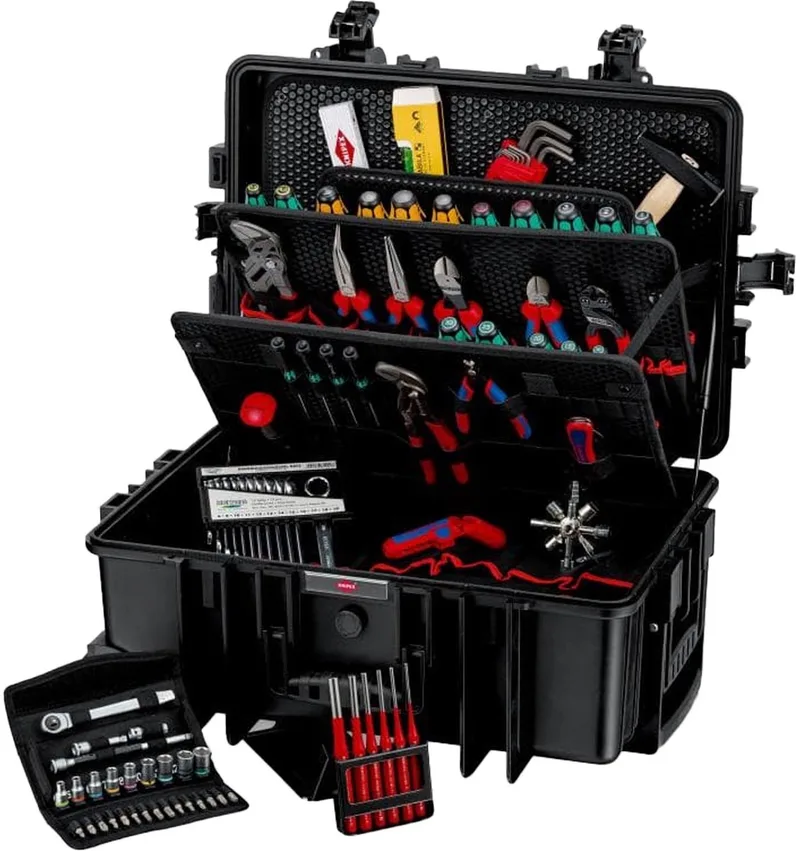 Gereedschapskoffer (gevuld) Handwerker (b x h x d) 690 x 428 x 263 mm fra Knipex – produktbillede
