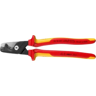 Kabelschere StepCut® XL L.225mm Kopf brün.VDE Mehrkomp.-Hüllen KNIPEX von Knipex – Produktbild 1 von 3