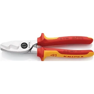 Kabelschere VDE L.200mm max.70mm2 Chrom m.Mehrkomp.-Hüllen KNIPEX m.Klemmschutz by Knipex – product image 1 of 2