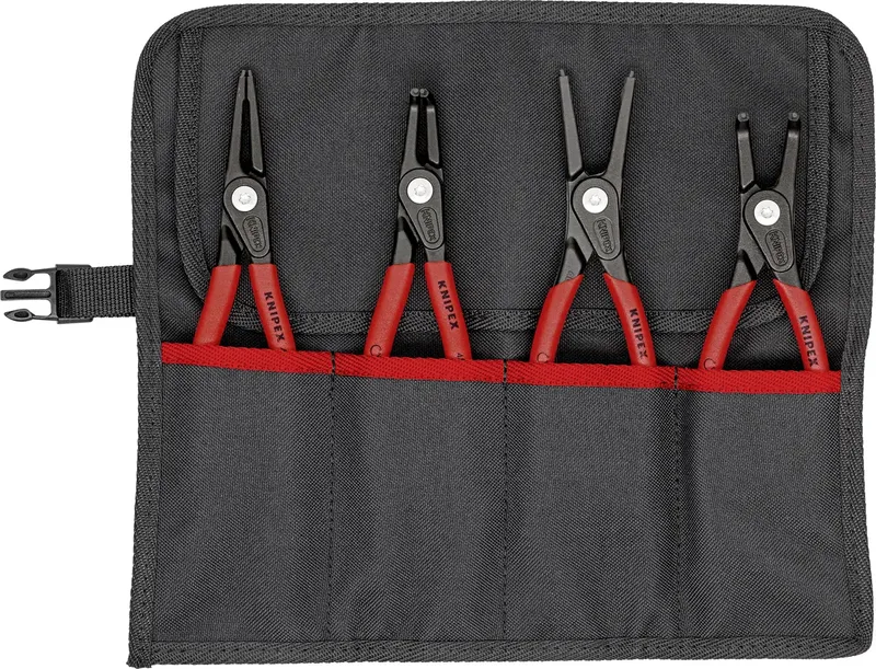 Präzisionssicherungsringzangensatz 4-tlg.in Rolltasche 19-60mm KNIPEX von Knipex – Produktbild