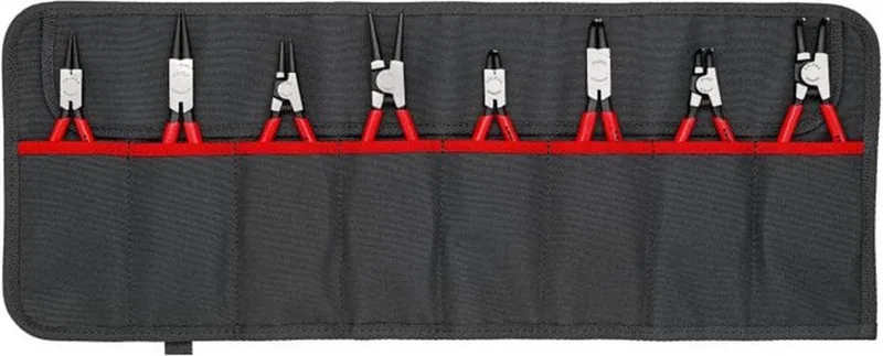 Knipex 00 19 58 V01 Precisie-borgveertang set Geschikt voor borgringen Binnen- en buitenringen 12-25 mm, 19-60 mm 10-25 de Knipex, Kleurloos – image du produit