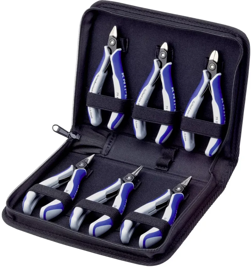 Knipex 00 20 16 P Elektrotechnik und Feinwerktechnik Zangen-Set 6teilig de Knipex – image du produit