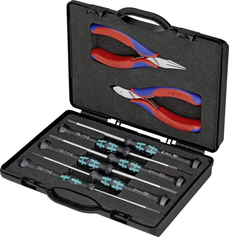 Knipex 00 20 18 Jeu doutils pour électricien en valise 8 pièces de Knipex – image du produit
