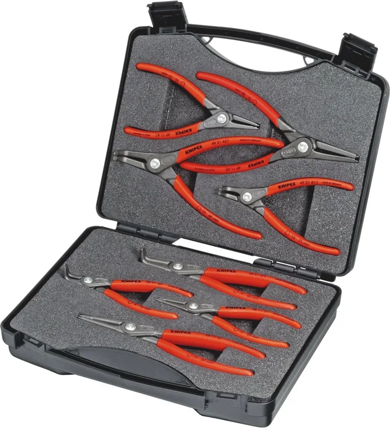 Knipex 00 21 25 Precisie-borgveertang set Geschikt voor borgringen Binnen- en buitenringen 12-25 mm, 19-60 mm 10-25 mm fra Knipex, Kleurloos – produktbillede