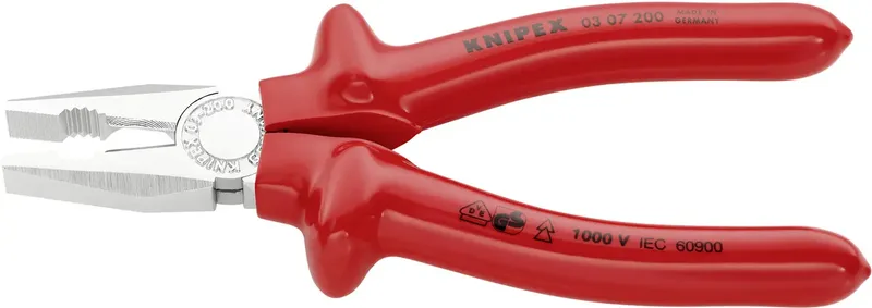 Knipex 03 07 200 VDE Kombizange 200 mm DIN ISO 5746, DIN EN 60900 von Knipex – Produktbild