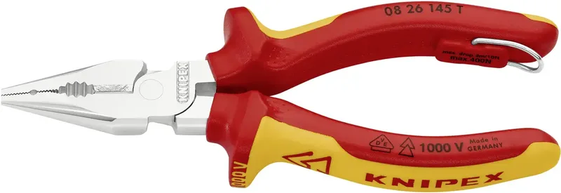 Knipex 08 26 145 T pour lélectronique et la mécanique de précision Pince universelle 145 mm de Knipex – image du produit