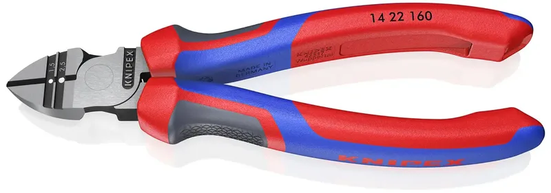 Knipex 14 22 160 Werkstatt Abisolier-Seitenschneider mit Facette 160 mm by Knipex – product image 1 of 2