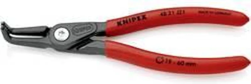 Knipex 170 mm Precisie-borgveertang voor binnenringen in boringen met antslip kunststof bekleed - 48 21 J21 van Knipex, Kleurloos – productafbeelding 1 van 2