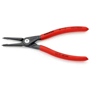 Knipex 48 11 J2 Pince pour circlips Adapté pour (pinces pour circlips) circlips intérieurs 19-60 mm Forme de la panne (détails) droite de Knipex, Gris – image du produit 3 sur 3