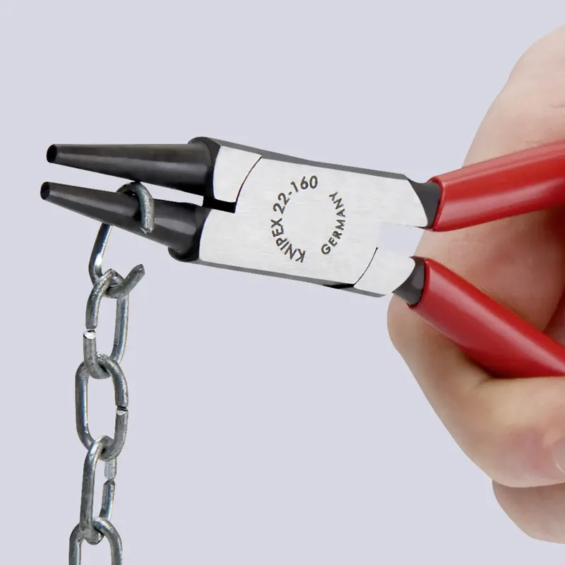 Knipex 22 01 125 pour lélectronique et la mécanique de précision Pince à bouts ronds droite Acier magnétique Chrome-Vanadium 125 mm de Knipex – image du produit