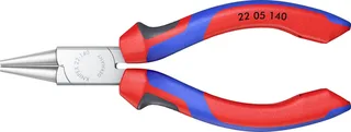 Knipex 22 05 140 pour lélectronique et la mécanique de précision Pince à bouts ronds droite Acier magnétique Chrome-Vanadium 140 mm de Knipex – image du produit 1 sur 2