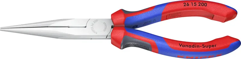 Knipex 26 15 200 Werkstatt Flachrundzange Gerade Chrom-Vanadium Elektrostahl 200 mm von Knipex – Produktbild