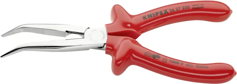 Knipex 26 27 200 VDE Flachrundzange 40° gebogen Vanadium Elektrostahl 200 mm von Knipex – Produktbild