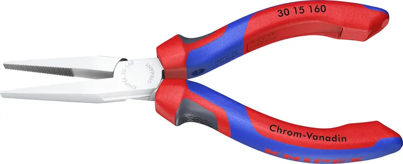 Knipex 30 15 160 pour lélectronique et la mécanique de précision Pince à becs plats droite Acier magnétique Chrome-Vanadium 160 mm de Knipex – image du produit