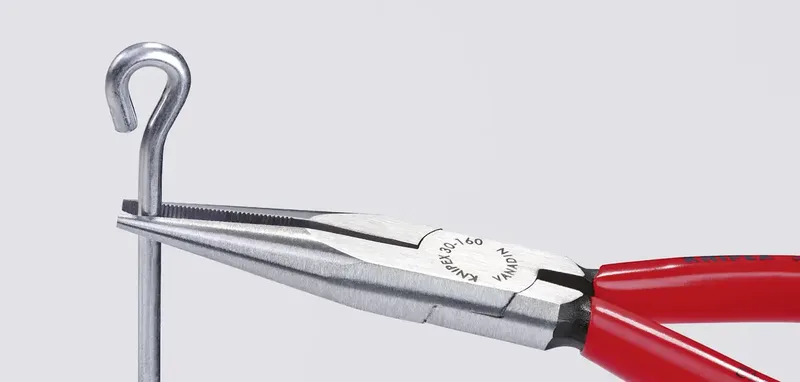 Knipex 30 21 160 pour lélectronique et la mécanique de précision Pince plate à becs ronds droite Acier magnétique Chrome-Vanadium 160 mm de Knipex – image du produit
