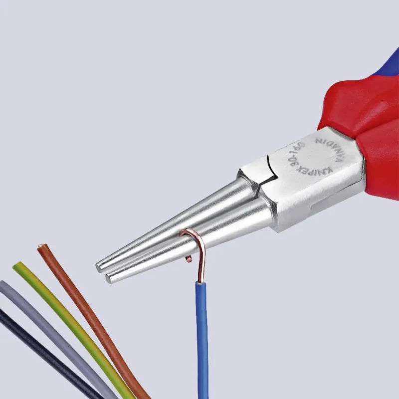 Knipex 30 35 160 Werkstatt Rundzange Gerade Chrom-Vanadium Elektrostahl 160 mm de Knipex – image du produit