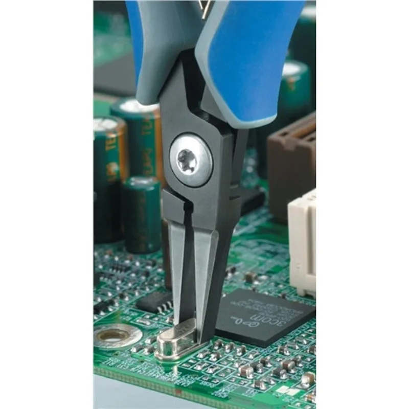 Knipex 34 12 130 Elektrotechnik und Feinwerktechnik Flachzange Gerade Chrom-Vanadium Kugellagerstahl 135 mm fra Knipex – produktbillede 2 af 2
