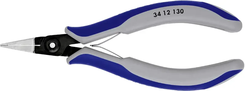 Knipex 34 12 130 Elektrotechnik und Feinwerktechnik Flachzange Gerade Chrom-Vanadium Kugellagerstahl 135 mm fra Knipex – produktbillede 1 af 2