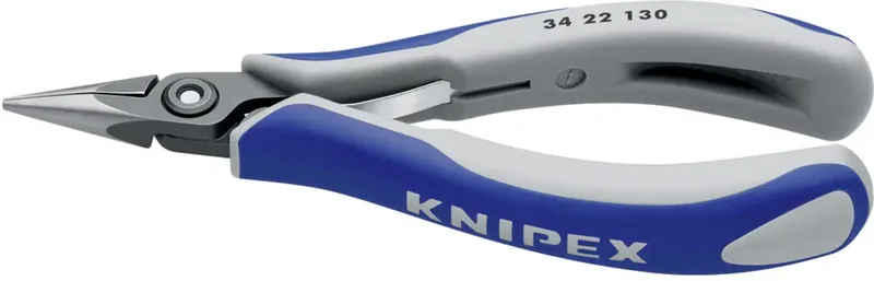Knipex 34 22 130 Elektrotechnik und Feinwerktechnik Flachrundzange Gerade Chrom-Vanadium Kugellagerstahl 135 mm de Knipex – image du produit 2 sur 2