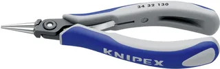 Knipex 34 32 130 Elektrotechnik und Feinwerktechnik Rundzange Gerade Chrom-Vanadium Kugellagerstahl 135 mm de Knipex – image du produit 2 sur 2