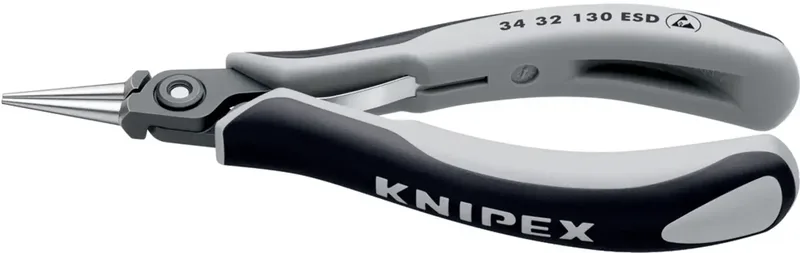 Knipex 34 32 130 ESD ESD Rundzange Gerade Chrom-Vanadium Kugellagerstahl 135 mm von Knipex – Produktbild 2 von 2