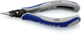 Knipex 34 52 130 Elektrotechnik und Feinwerktechnik Flachrundzange Chrom-Vanadium Kugellagerstahl 130 mm de Knipex – image du produit 1 sur 2