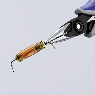 Knipex 34 52 130 Elektrotechnik und Feinwerktechnik Flachrundzange Chrom-Vanadium Kugellagerstahl 130 mm de Knipex – image du produit 2 sur 2